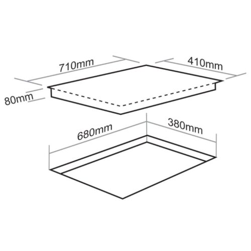 Kích thước bếp từ Faster FS388I