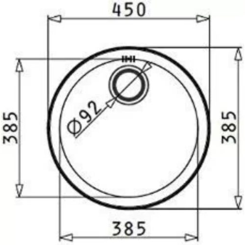 Kích thước chậu rửa bát inox BOSCH 100034701 CR