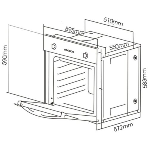 Kích thước lò nướng Sevilla SV-291