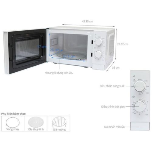 Kích Thước Lò Vi Sóng Electrolux EMM20K18GWI