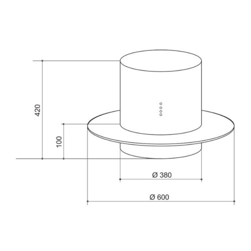 Kích thước máy hút khử mùi Faster FS7027B