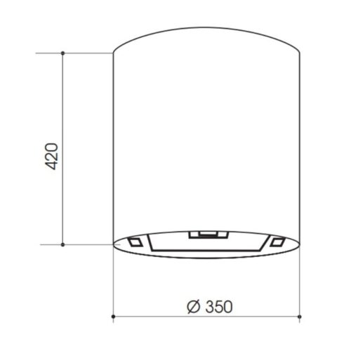 Kích thước máy hút khử mùi Faster TS0735R
