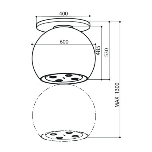 Máy hút đảo treo cáp Dudoff HERMES 4 dudoff hermes 1