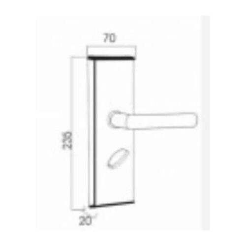 Khóa điện tử Kassler KL-383I 3 Kích thước của Khóa điện tử Kassler KL-383I