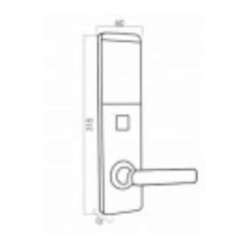 Khóa điện tử Kassler KL-393 3 Kích thước của Khóa điện tử Kassler KL-393