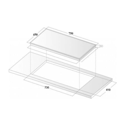 Kích thước Bếp 3 từ Sevilla SV-337II