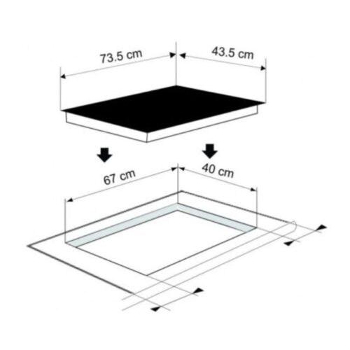 Kích thước Bếp cảm ứng từ Munchen GM 6839
