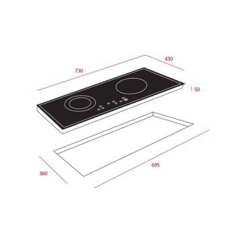 Kích thước của Bếp Điện Từ Teka IR 720