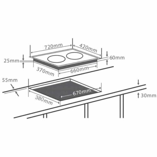 kich thuoc bep tu chefs eh dih333