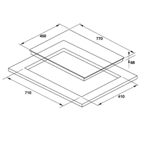 Kích thước bếp Hafele HC-I772A 536.01.695
