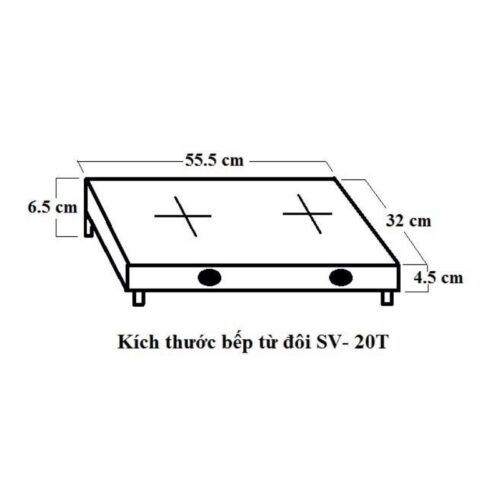 Kích thước bếp từ Sevilla SV-20T