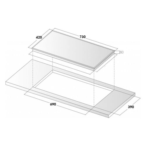 Kích thước bếp từ Sevilla SV-555