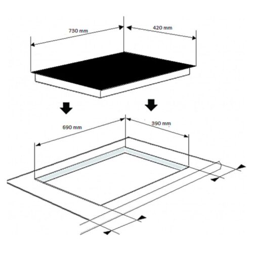 Kích thước bếp từ Sevilla SV-999