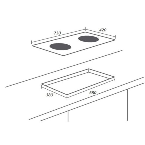 Kích thước bếp từ Sevilla SV-M200T
