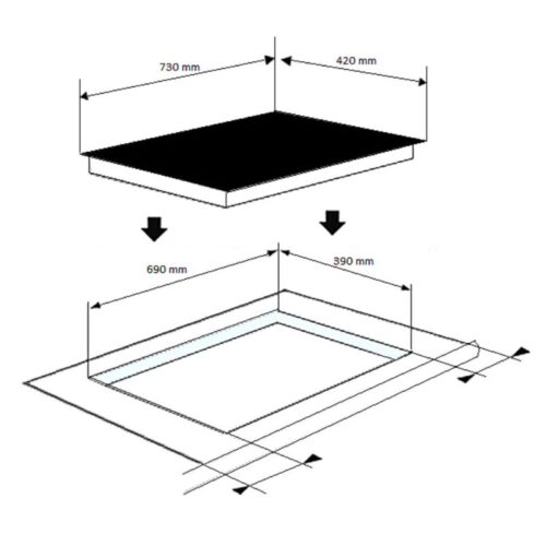 Kích thước bếp từ Sevilla SV-M21S