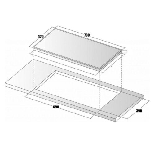 Kích thước bếp từ Sevilla SV-MB01