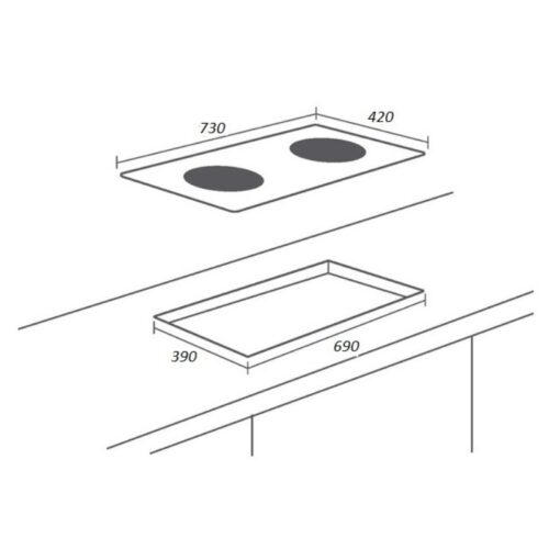 Kích thước bếp từ Sevilla SV-N10