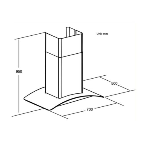 Hút mùi Spelier SP 800 3 Kích thước hút mùi Spelier SP 800