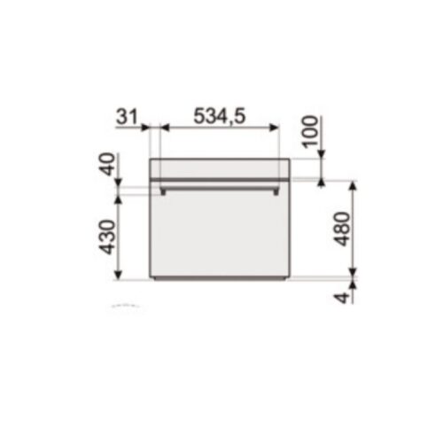 Kích thước lò nướng đối lưu Hafele SF6381X 536.64.753