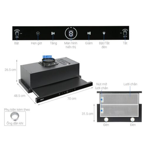 Kích thước máy hút mùi Chefs EH-R906E7T