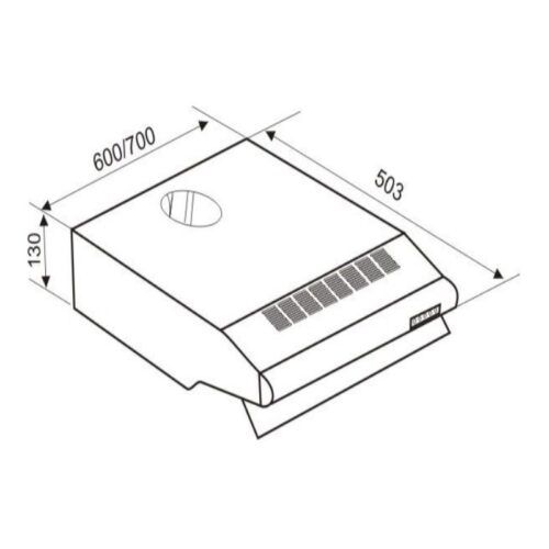 Kích thước máy hút mùi Faster FS0870P