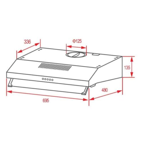 Kích thước của Máy hút mùi TEKA CH 1070BT