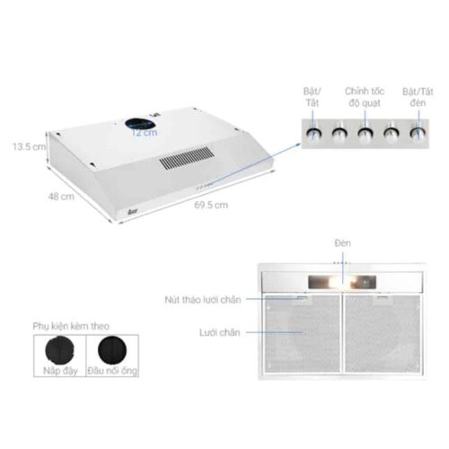 Kích thước của Máy hút mùi TEKA CLA 72K00S
