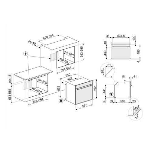 Lắp đặt lò nướng đối lưu Hafele SF6381X 536.64.753