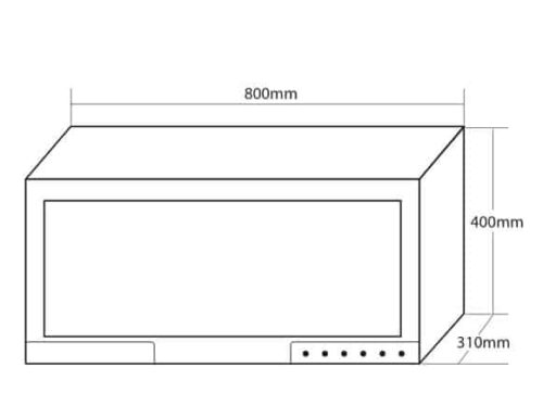 kích thước của Máy Sấy Bát Giovani G-802S