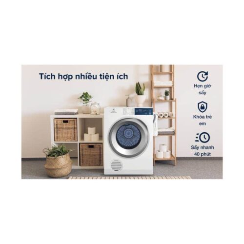 Máy sấy thông hơi Electrolux EDS854J3WB 5 Máy sấy thông hơi Electrolux EDS854J3WB có nhiều tiện ích thông minh