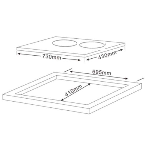 Kích thước của Bếp điện từ TEKA HIC7322S
