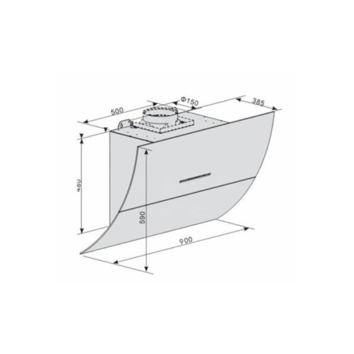 Kích thước máy hút mùi Lorca TA-6008E-90
