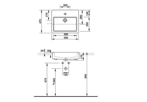 Chậu rửa lavabo Hafele Duravit 588.45.026 3 hafele duravit 588 45 026 1