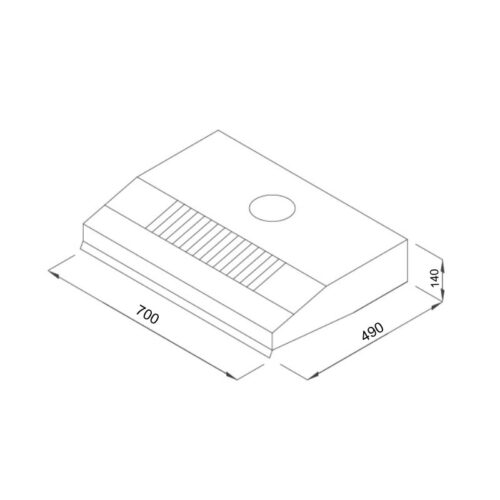 Máy hút mùi cổ điển Malloca H312-700 3 Kích thước máy hút mùi cổ điển Malloca H312-700