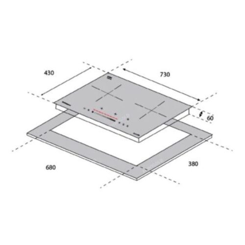 Bếp điện từ 2 vùng nấu Eurogold EUH2288
