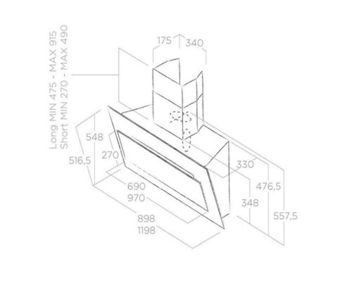 Máy hút mùi Elica VERTIGO BL/F/120 4 may hut mui elica vertigo bl f 90 2 1