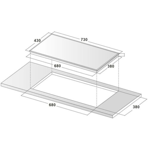 Kích thước bếp từ Faster FS 822i