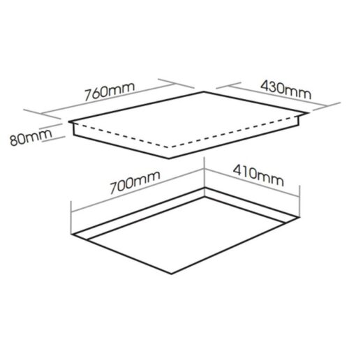 Kích thước bếp từ Faster FS713IPlus