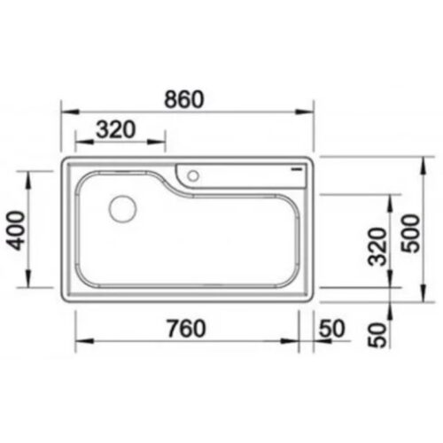 Kích thước chậu rửa bát Blanco Plenta 9