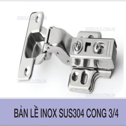 Bản lề inox SUS304 cong 3/4 Eurogold EWP103