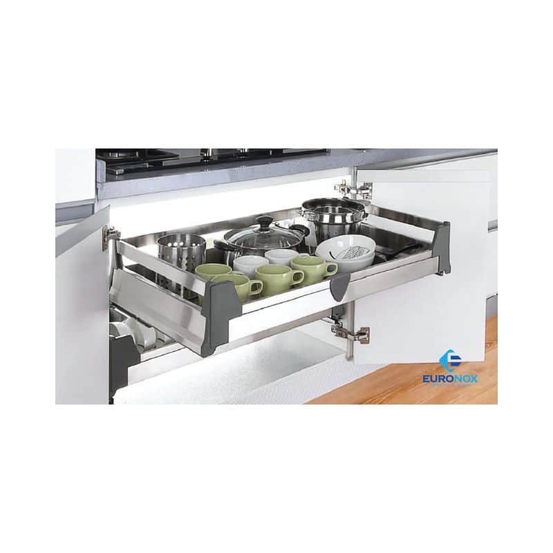 Giá bát đĩa cố định chữ V - 2 tầng Euronox EU1-80 Giá bát đĩa cố định chữ V - 2 tầng Euronox EU1-80