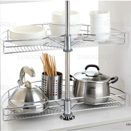 Mâm xoay inox nan tròn Eurogold  EP180C