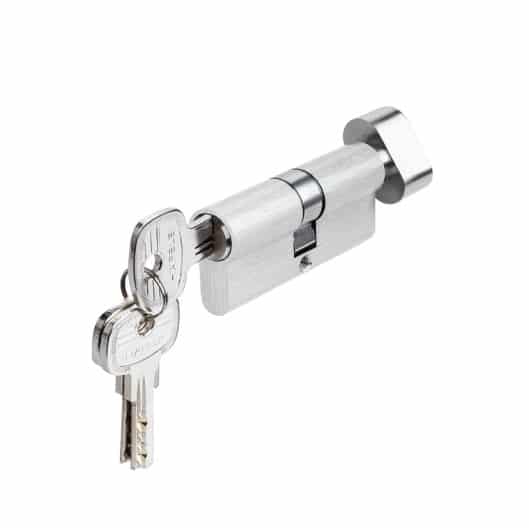 Ruột khóa 1 đầu chìa 1 đầu vặn 65mm Hafele 489.56.003 Ruột khóa 1 đầu chìa 1 đầu vặn 65mm Hafele 489.56.003