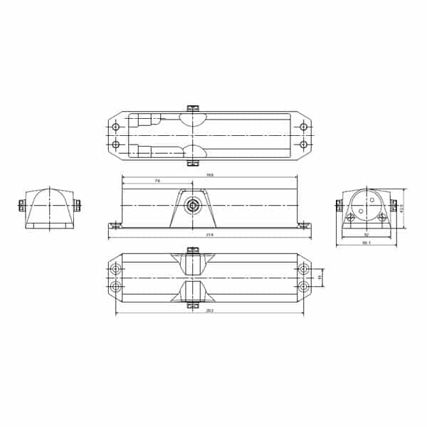 Kích thước của Thiết bị đóng cửa tự động 80Kg EN2-4 Hafele 931.77.119 Kích thước của Thiết bị đóng cửa tự động 80Kg EN2-4 Hafele 931.77.119