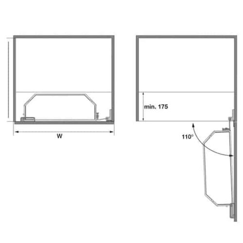 Tủ đựng đồ khô 600mm Tandem Side Hafele 545.02.212 3 Tủ đựng đồ khô 600mm Tandem Side Hafele 545.02.212