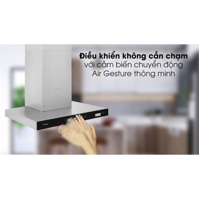 Bảng điều khiển máy hút mùi áp tường tuần hoàn Pramie TT32-700 Air Bảng điều khiển máy hút mùi áp tường tuần hoàn Pramie TT32-700 Air