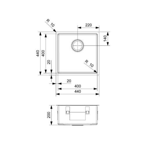 Thiết kế của chậu rửa bát inox 1 hố Reginox MIAMI HMH.R27646