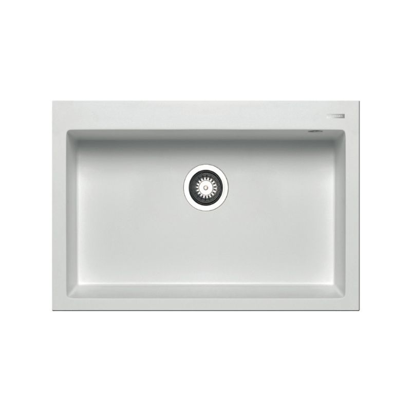 Chậu rửa chén đá 1 hố Elica Pyragranite Istros 1B Snow 070045511 Chậu rửa chén đá 1 hố Elica Pyragranite Istros 1B Snow 070045511