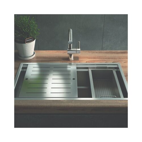 Ảnh thực tế của chậu rửa bát inox 1 hố Elica Zeus 101061901