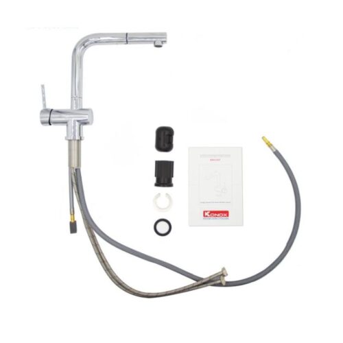 Vòi rửa bát nóng lạnh Konox KN1337 có dây rút 4 Phụ kiện vòi rửa bát nóng lạnh Konox KN1337 có dây rút